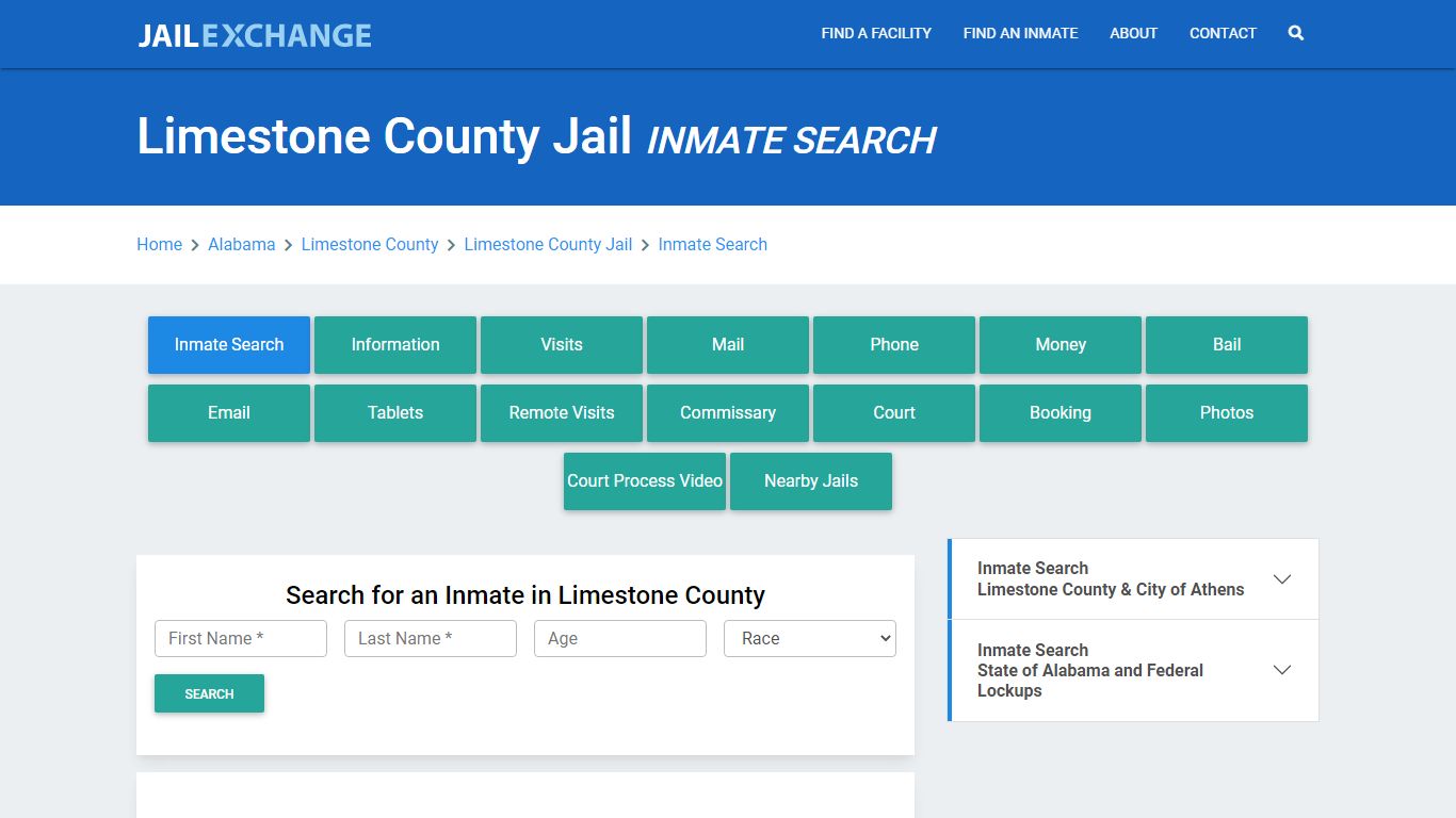 Limestone County Jail, AL Inmate Search: Roster & Mugshots